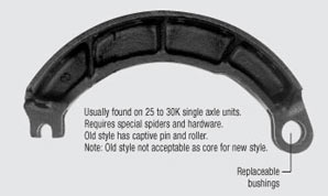 4515CA2 CAST OPEN CAM Remanufactured Brake Shoe & Core 16.5" diameter