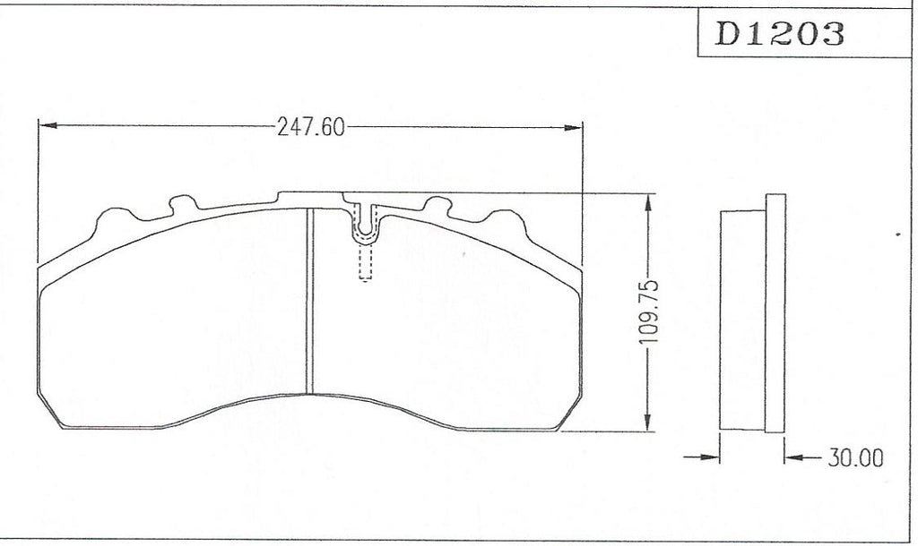 D1203 Disc Pad FMSI 8323