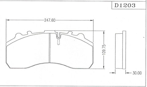 D1203 Disc Pad FMSI 8323