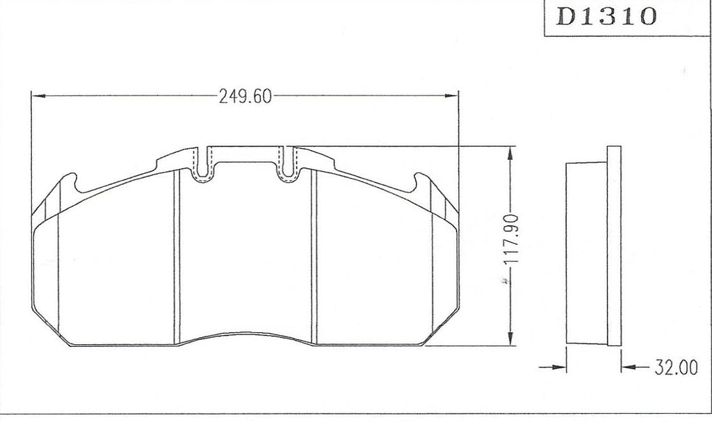 D1310 Disc Pad FMSI 8425
