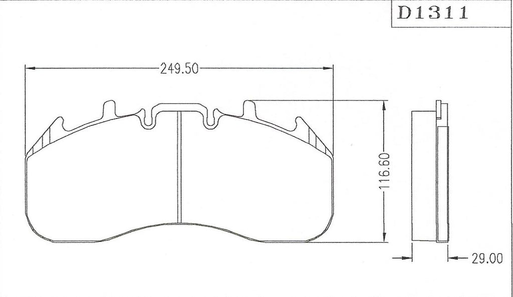 D1311 Disc Pad FMSI 8426