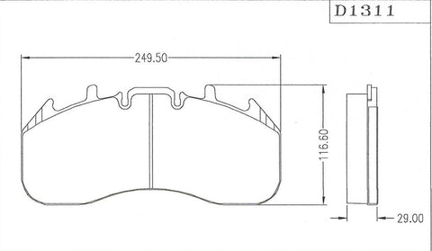 D1311 Disc Pad FMSI 8426