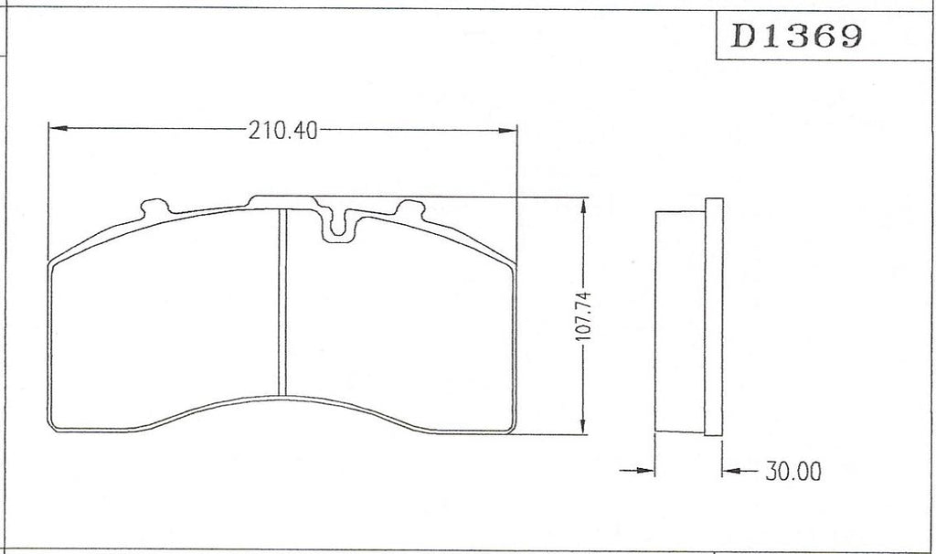 D1369 Disc Pad FMSI 8479