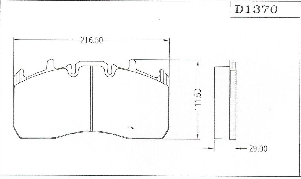 D1370 Disc Pad FMSI 8480