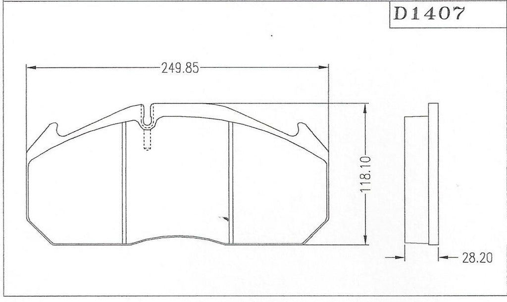D1407 Disc Pad FMSI 8515