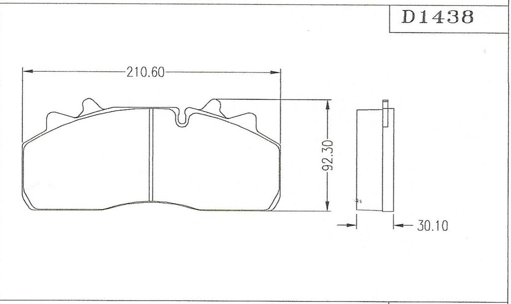 D1438 Disc Pad FMSI 8556