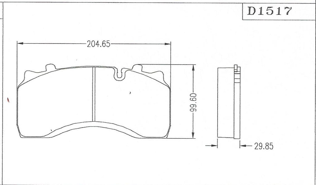 D1517 Disc Pad FMSI 8726