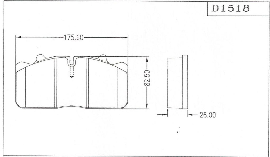 D1518 Disc Pad FMSI 8727