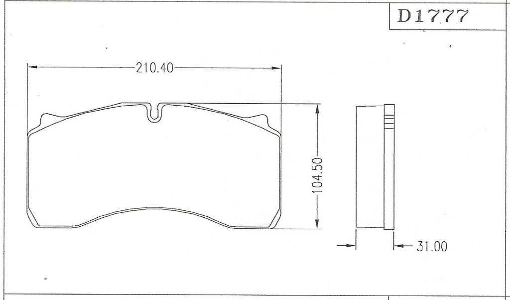 D1777 Disc Pad FMSI 9007