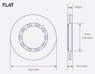DWTR0004 Air Disc Rotor for Bendix Aluminum Splined Hubs