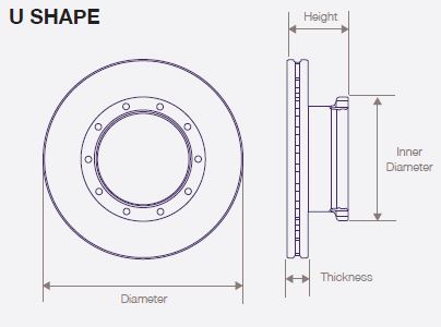 DWTR0005 Bendix Air Disc Rotor for Prevost Front and Tag