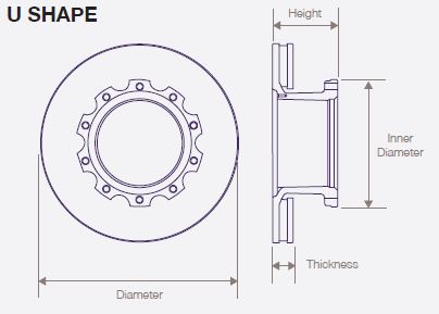 DWTR0006 Air Disc Rotor for MCI Buses for All Axles