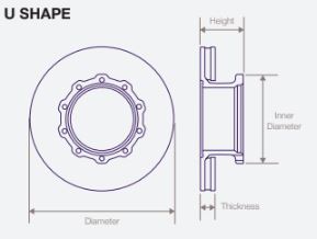 DWTR0023 Air Disc Rotor for Mercedes & Setra S417 Front & Tag Axles