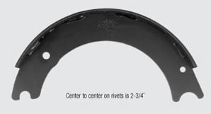1308-E New Steel Brake Shoe or Brake Shoe Kit 15" diameter