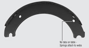 4693 -DHA Remanufactured Brake Shoe & Core 15" daimeter