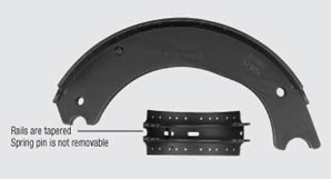 4717-E2 Remanufactured Brake Shoe & Core 15" diameter