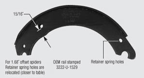 4524-QM (MACK) Remanufactured Brake Shoe & Core Kit 16.5" diameter