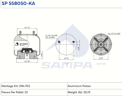 558050-KA Air Bag diagram