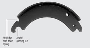 4692-DFC Remanufactured Brake Shoe & Core 16.5" diameter