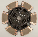 6 paddle ceramic clutch disc with 9 springs for heavy duty truck clutch