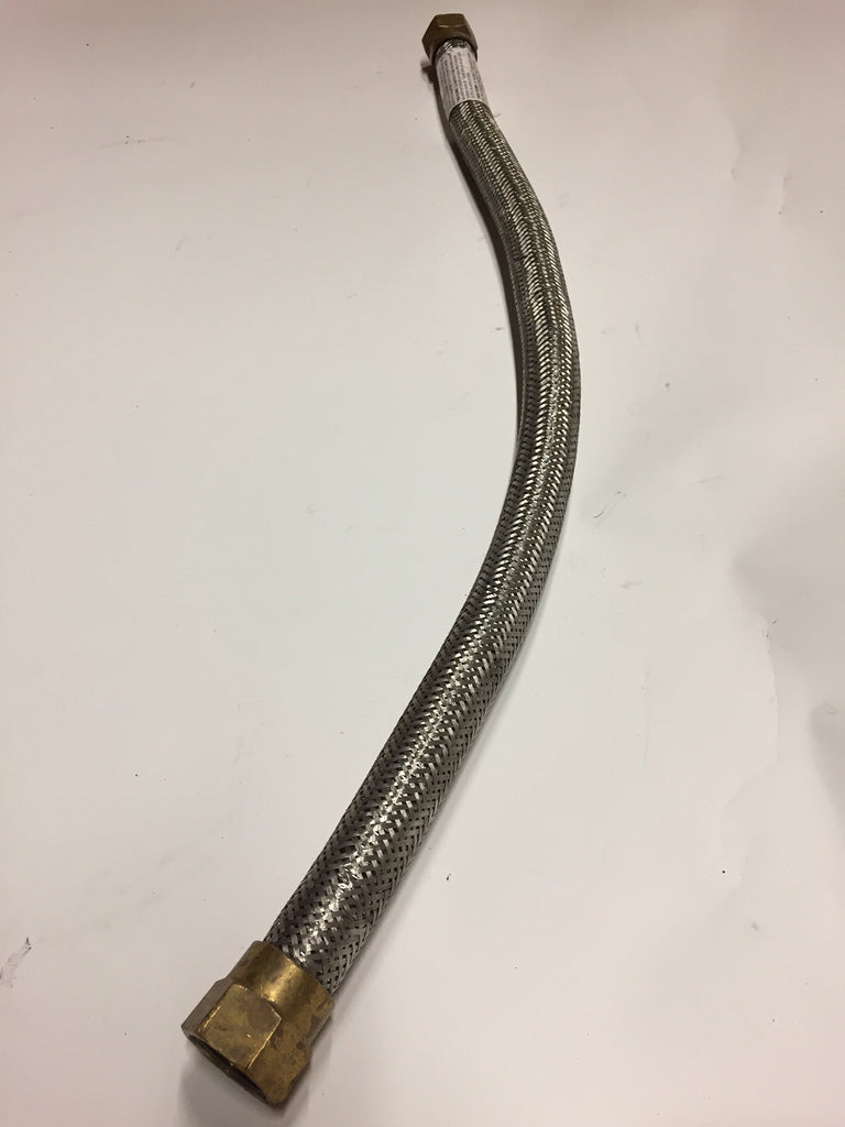 USED 1 3/8" X 34", STRAIGHT ENDS Braided Hose with Fittings hose