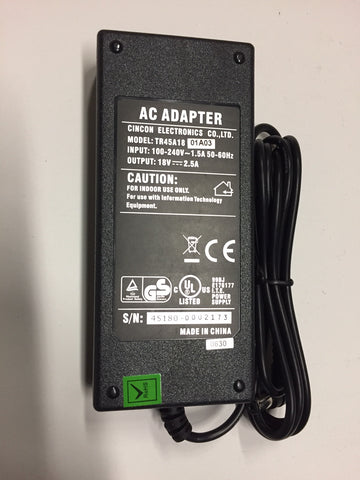 Cincon Electronics Model TR45A18 AC Adapter