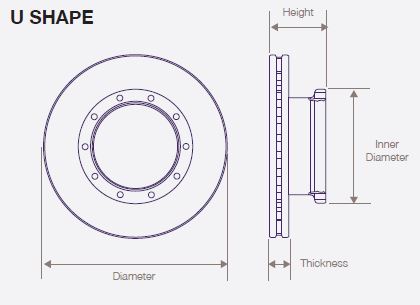 DWTR0003 Air Disc Rotor for Charter Buses with Knorr Bremse Brake