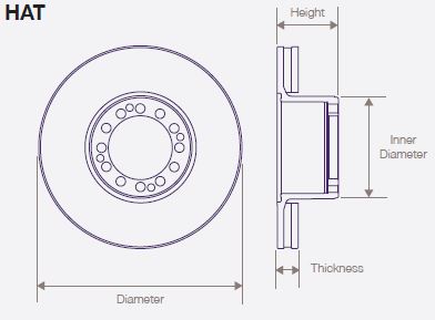 DWTR0007 Air Disc Rotor for MCI Bus Brake for All Axles