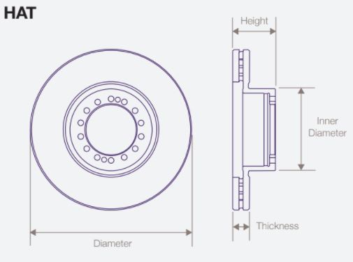 DWTR0011 Air Disc Rotor for Van Hool Drive Axles