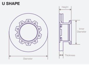 DWTR0027 Air Disc Rotor for Van Hool New Style Drive Axle