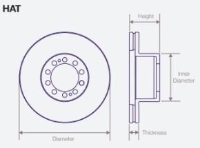 DWTR0028 Air Disc Rotor for Mercedes & Setra S417