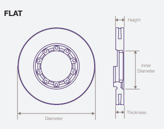 DWTR0058 Air Disc Rotor That is Part of SAF Holland Kit # 51830036